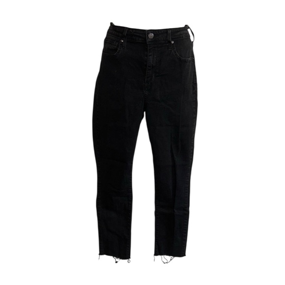 Levi's Denim - Levi's Black Skinny Jeans With Distressed Hems